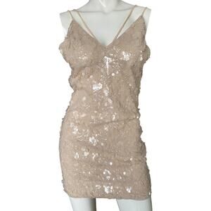 Forever 21 Sequins Embellished Dress Medium